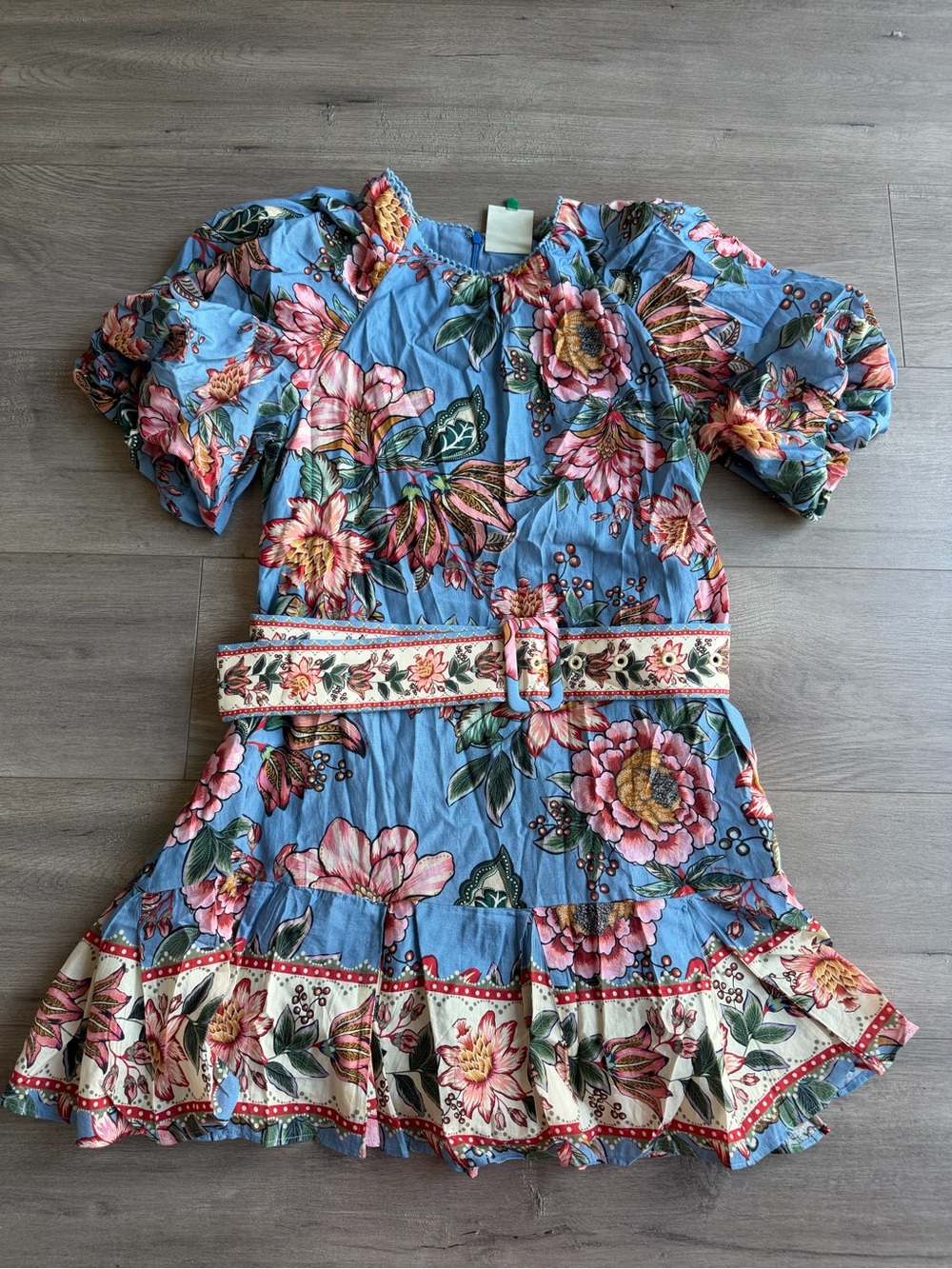 Farm Rio Wonderful Bouquet-print minidress - size medium